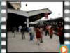 An express train arrives at Karachi Cantt. station.